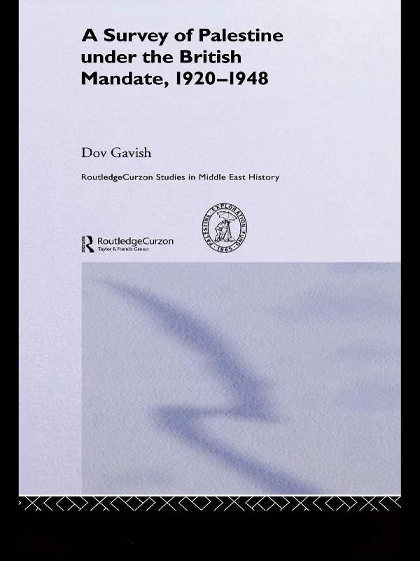 The Survey of Palestine Under the British Mandate, 1920-1948