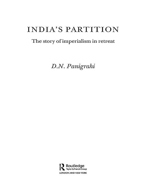 India's Partition by Devendra Panigrahi