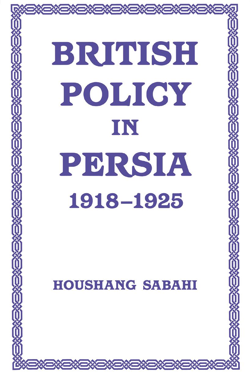 British Policy in Persia, 1918-1925