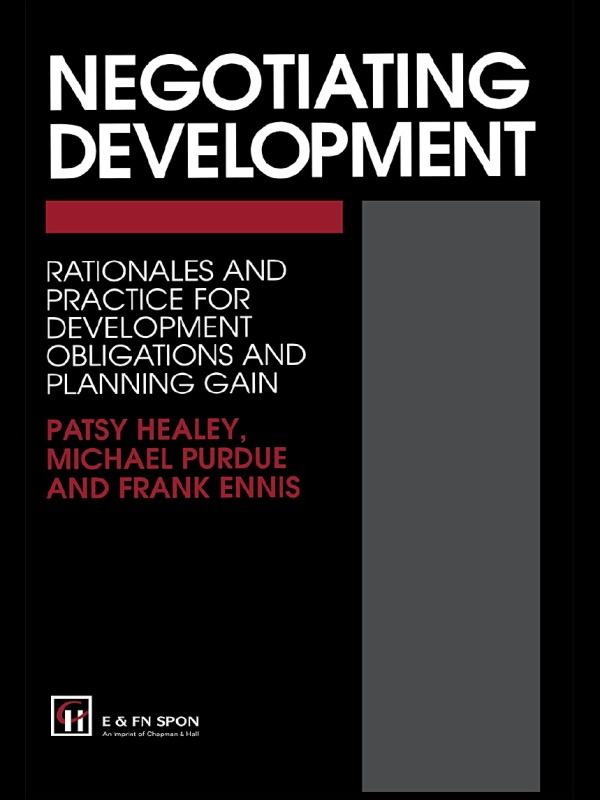 Negotiating Development by F. Ennis, Frank Ennis, M. Purdue, P. Healey, Prof Patsy Healey