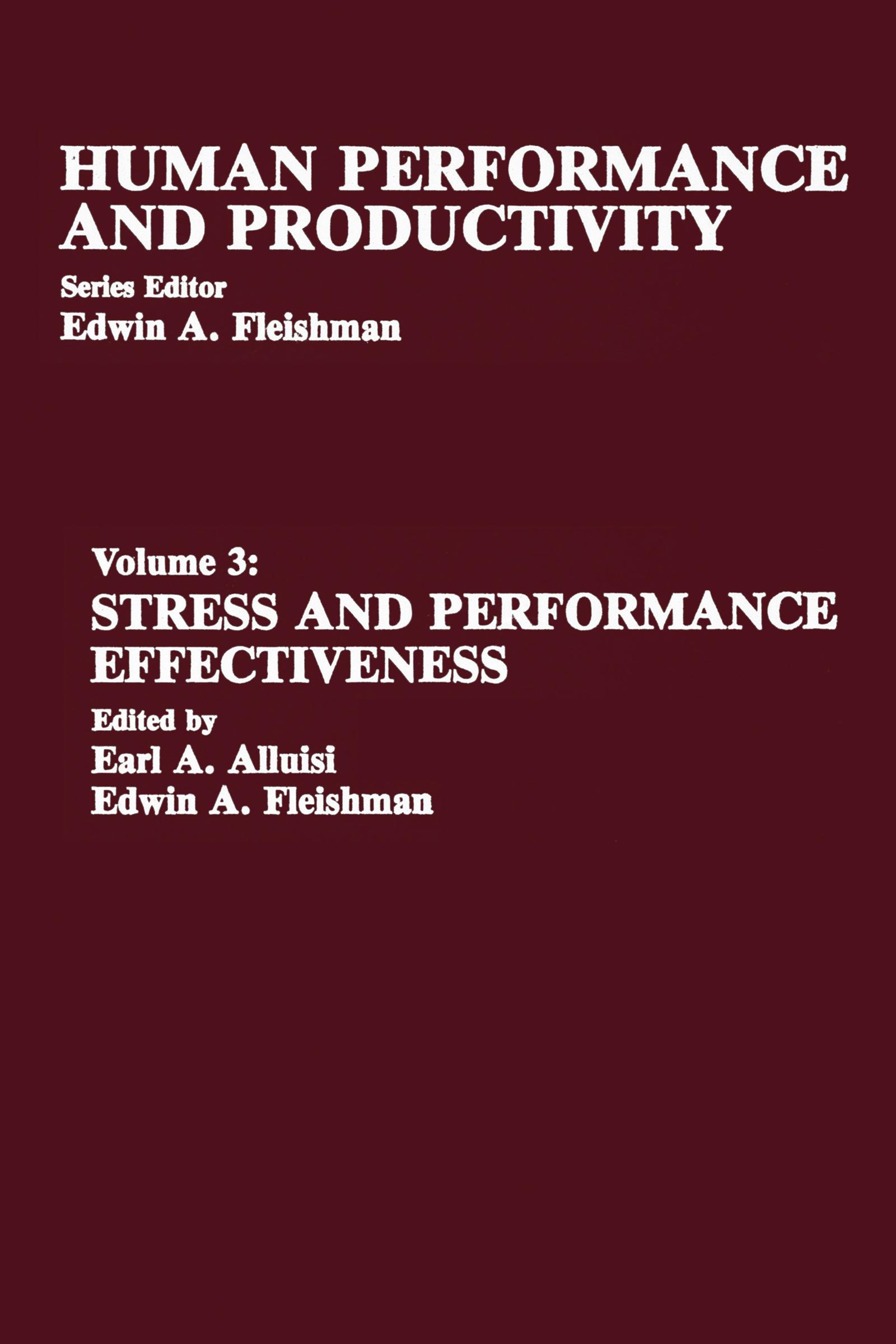 Stress and Performance Effectiveness