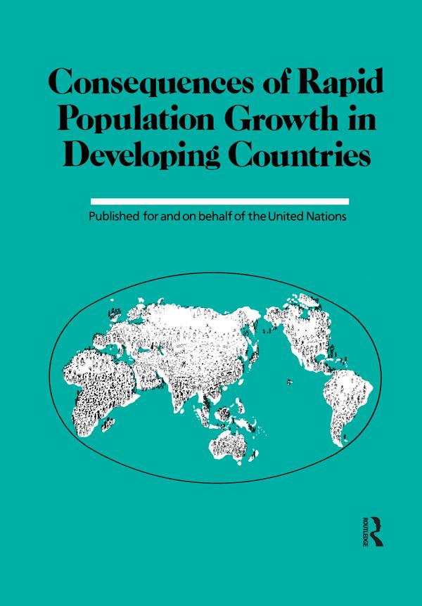 Consequences Of Rapid Population Growth In Developing Countries by Institut National d'etudes Demographiques
