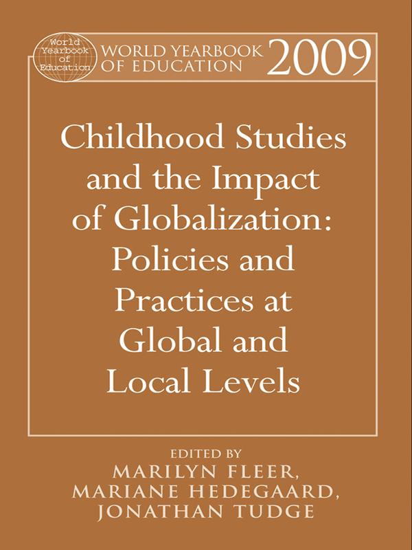 World Yearbook of Education 2009 by Jonathan Tudge, Mariane Hedegaard, Marilyn Fleer