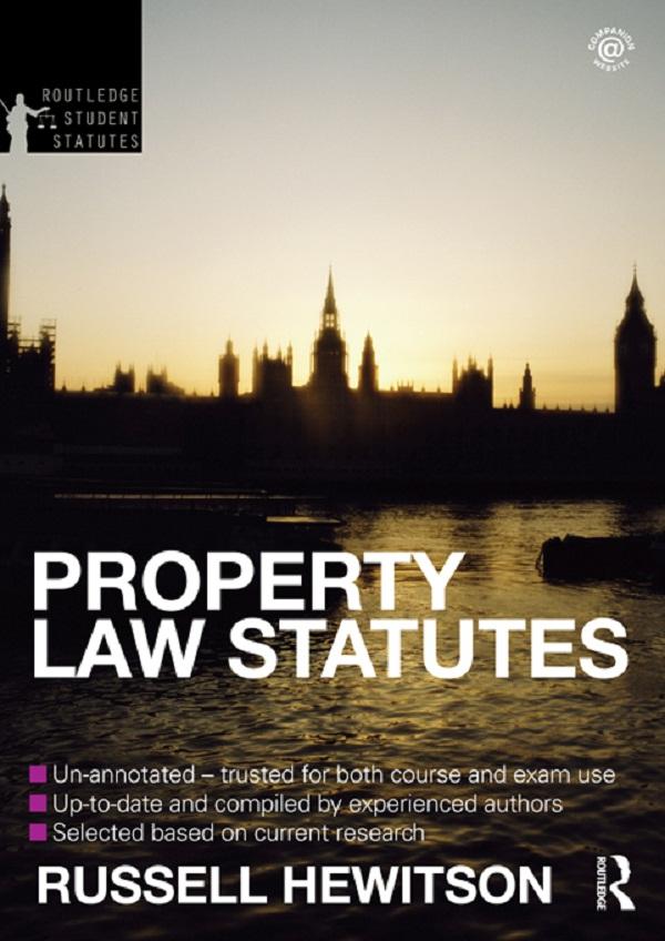Property Law Statutes 2012-2013 by Russell Hewitson
