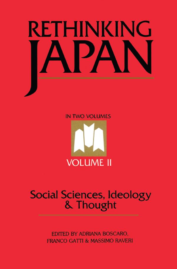 Rethinking Japan Vol 2 by Adriana Boscaro, Franco Gatti, Massimo Raveri