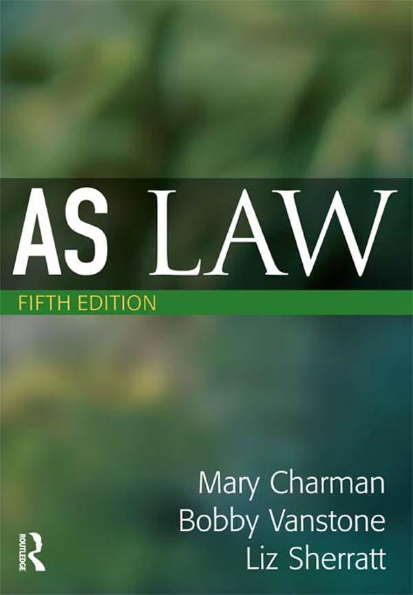 AS Law by Bobby Vanstone, Liz Sherratt, Mary Charman