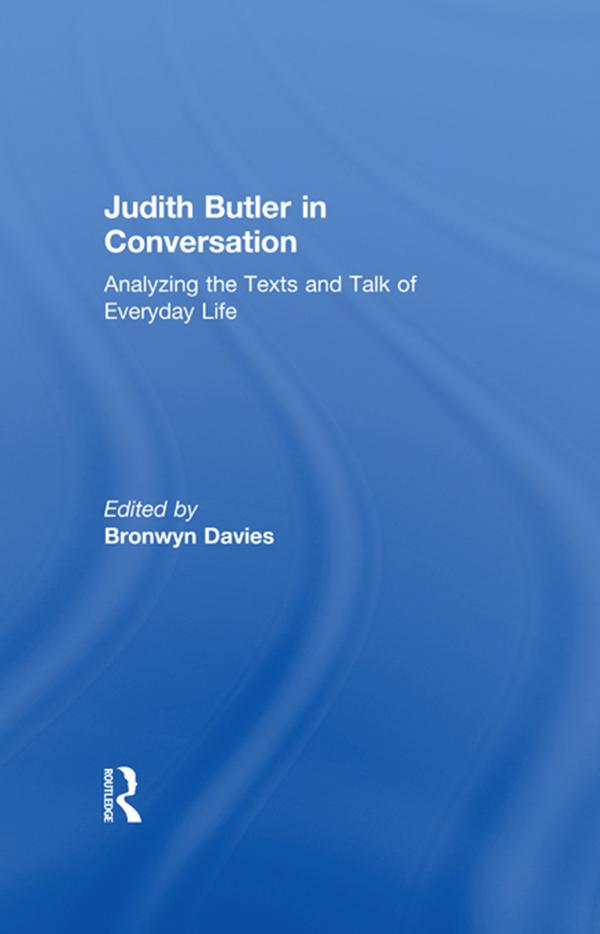 Judith Butler in Conversation by Bronwyn Davies