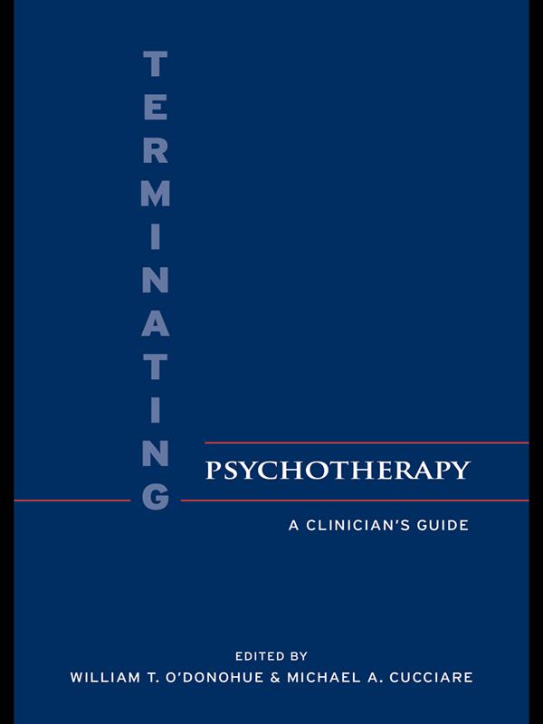 Terminating Psychotherapy by Michael Cucciare, William T. O'Donohue