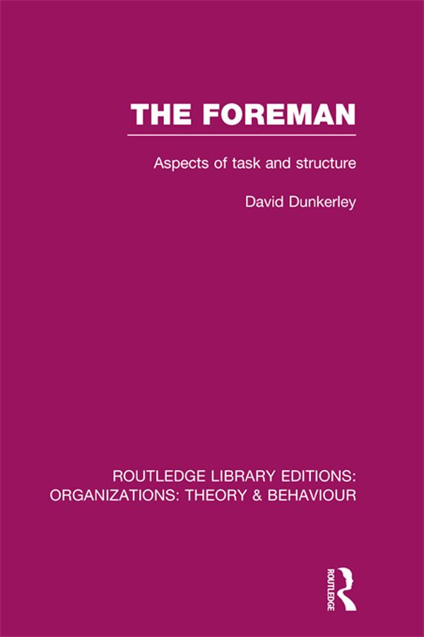 The Foreman (RLE: Organizations)
