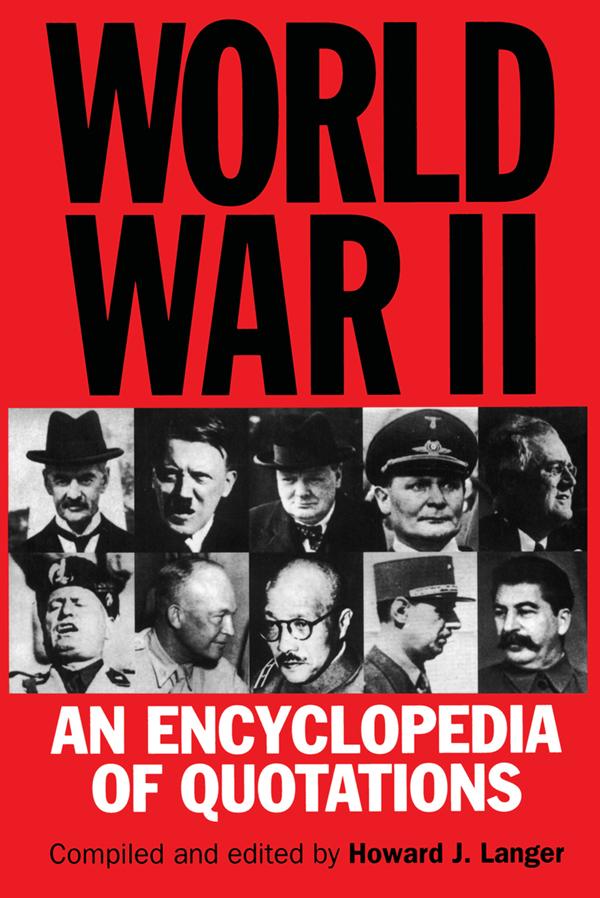 World War II by Howard J. Langer
