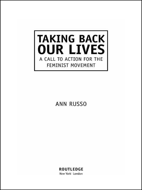 Taking Back Our Lives by Ann Russo