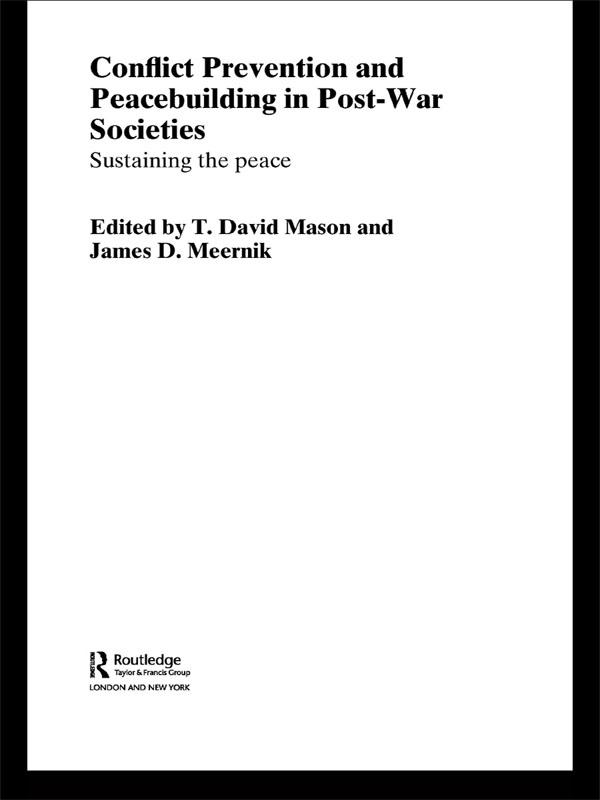 Conflict Prevention and Peace-building in Post-War Societies
