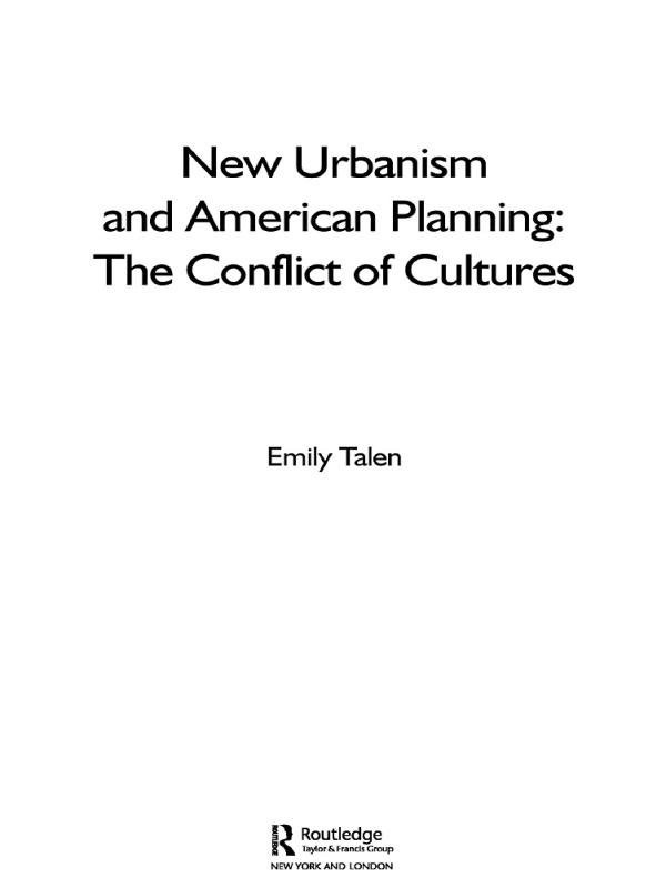 New Urbanism and American Planning by Emily Talen