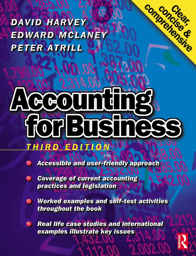 Accounting for Business by David Harvey, Edward McLaney, Peter Atrill