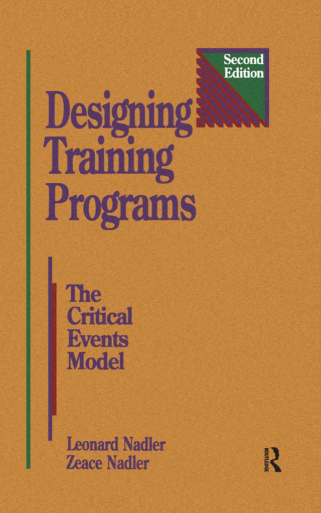 Designing Training Programs by Leonard Nadler, Zeace Nadler
