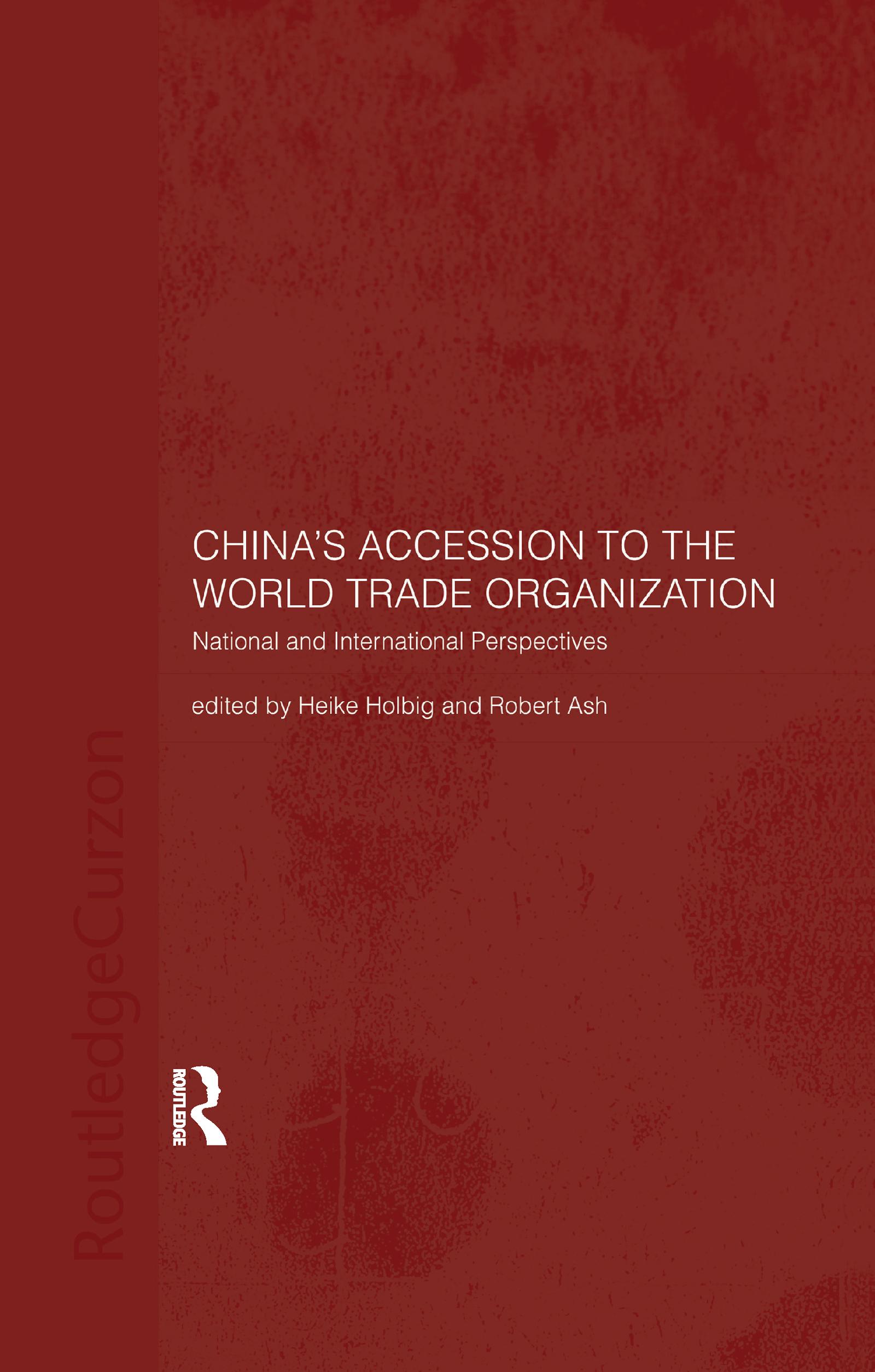 China's Accession to the World Trade Organization