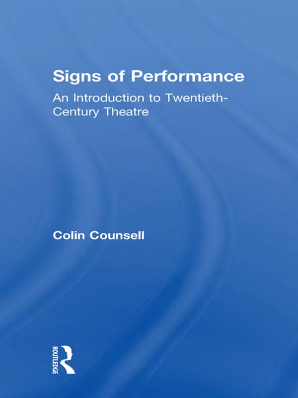 Signs of Performance by Colin Counsell