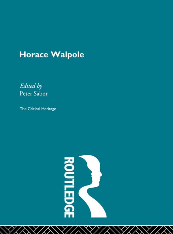 Horace Walpole by Peter Sabor