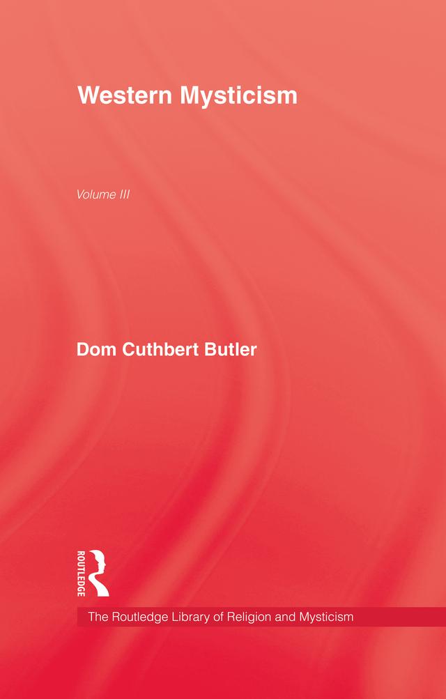 Western Mysticism by Butler