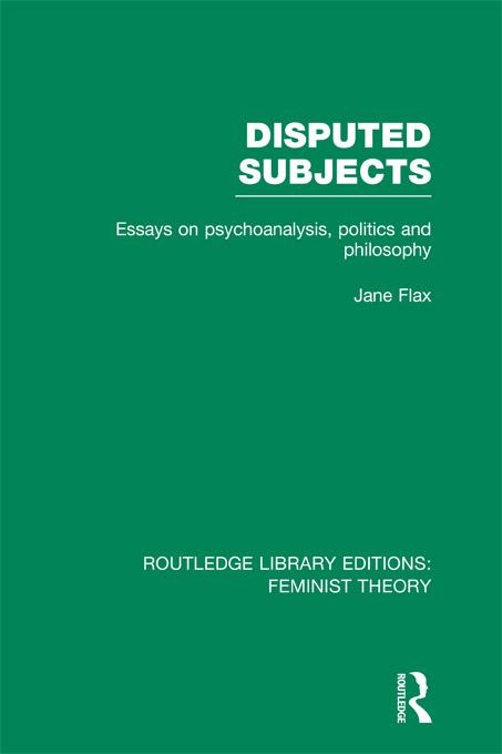 Disputed Subjects (RLE Feminist Theory)