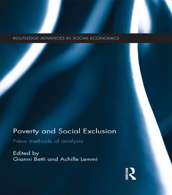 Poverty and Social Exclusion by Achille Lemmi, Gianni Betti