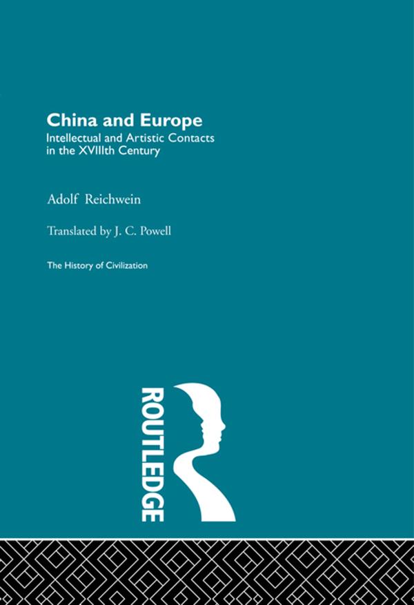 China and Europe by A. Reichwein