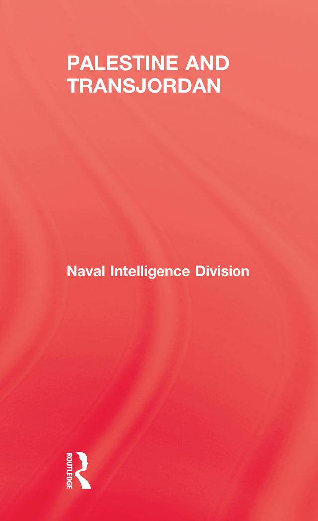 Palestine & Transjordan by Naval Intelligence Division