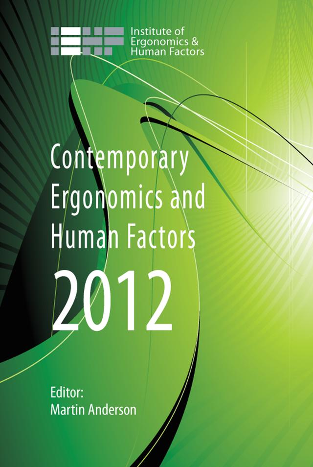 Contemporary Ergonomics and Human Factors 2012 by Martin Anderson