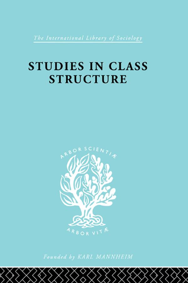 Studies Class Struct Ils 121 by G. D. H. Cole