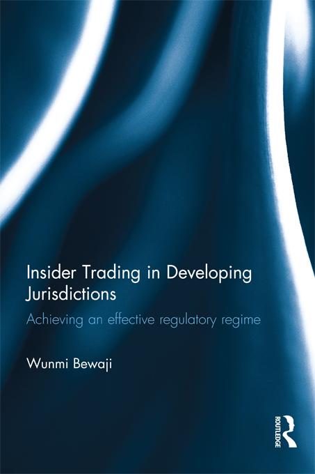 Insider Trading in Developing Jurisdictions by Wunmi Bewaji