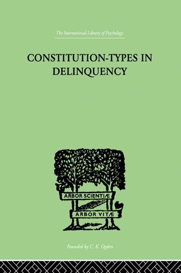 Constitution-Types In Delinquency by W A Willemse