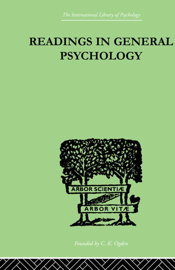 Readings In General Psychology by Paul &amp; Iliffe Halmos