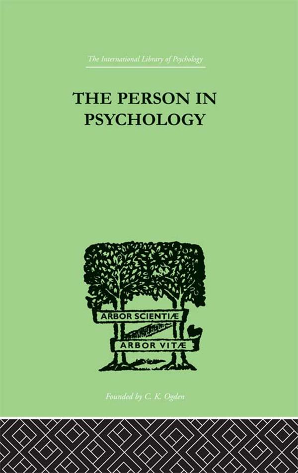 The Person In Psychology
