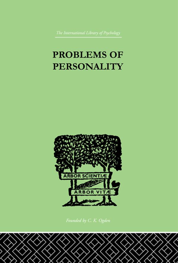 Problems of Personality by C MacFie &amp; Langfeld H S &amp; McDougall Campbell