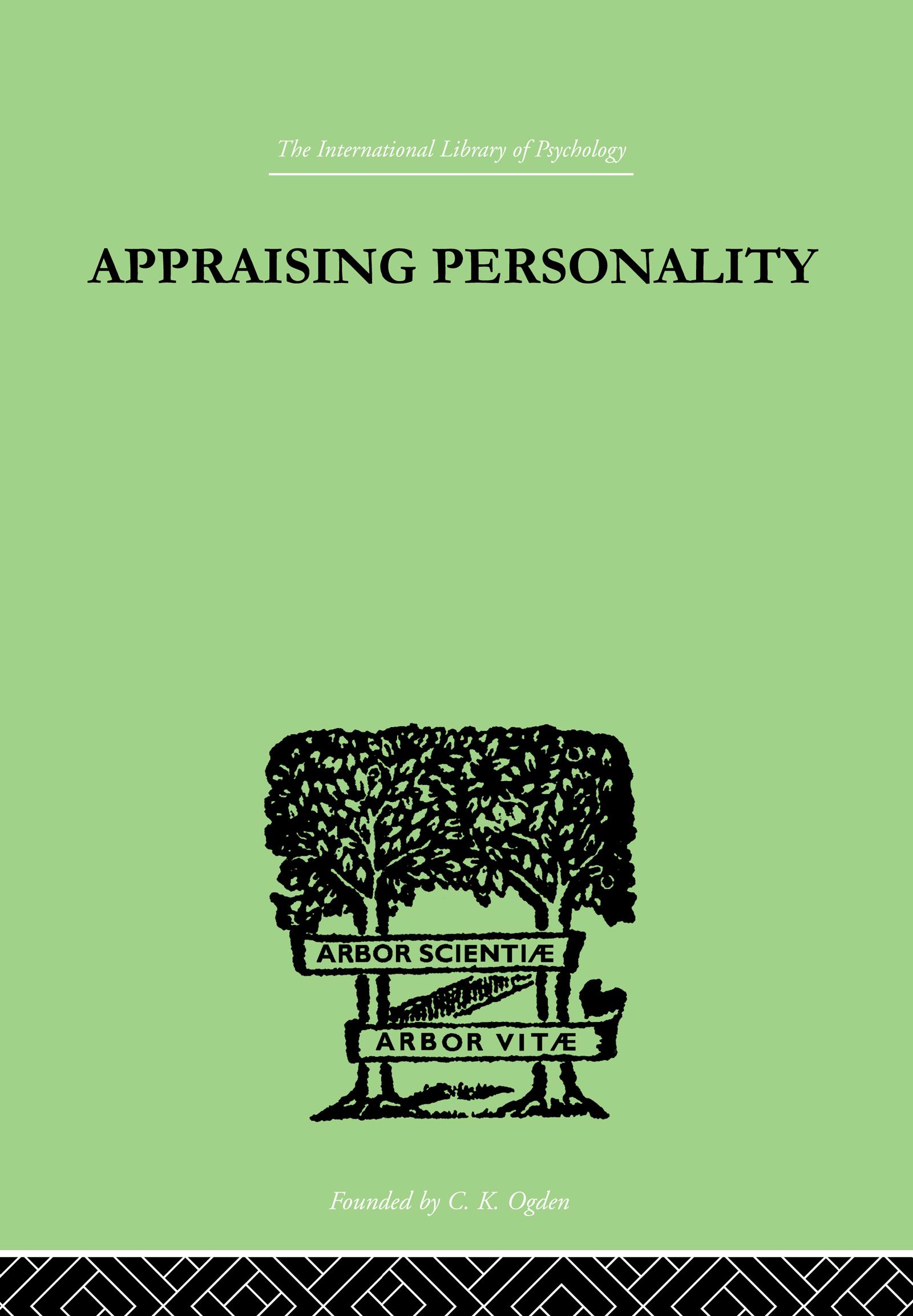 Appraising Personality