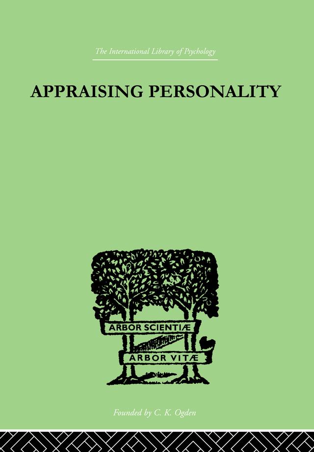 Appraising Personality by Molly Harrower