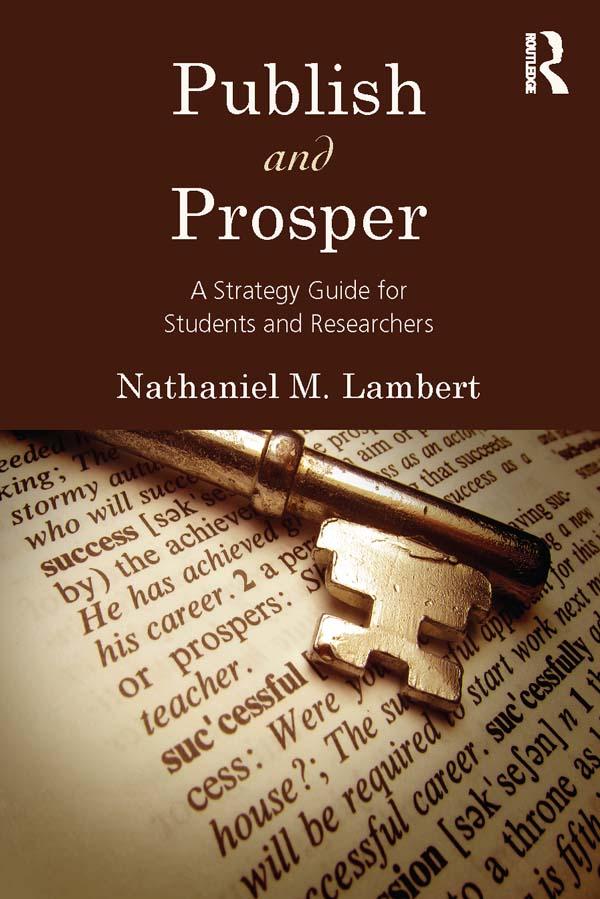 Publish and Prosper by Nathaniel M. Lambert