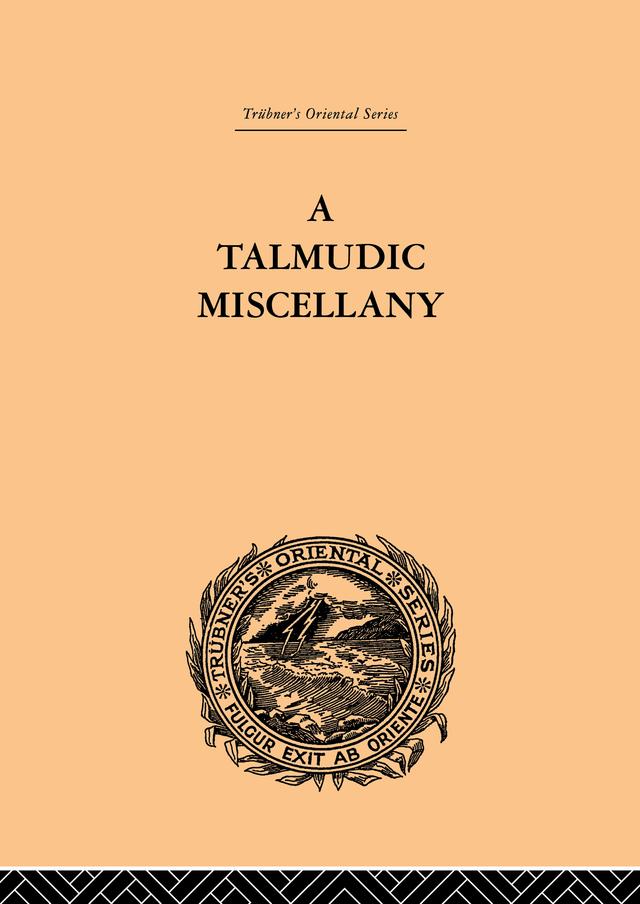 A Talmudic Miscellany by Paul Isaac Hershon