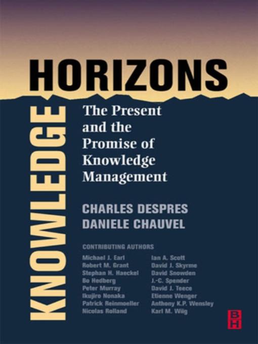 Knowledge Horizons by Charles Despres, Daniele Chauvel