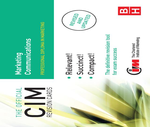 CIM Revision Cards Marketing Communications by Gill Wood