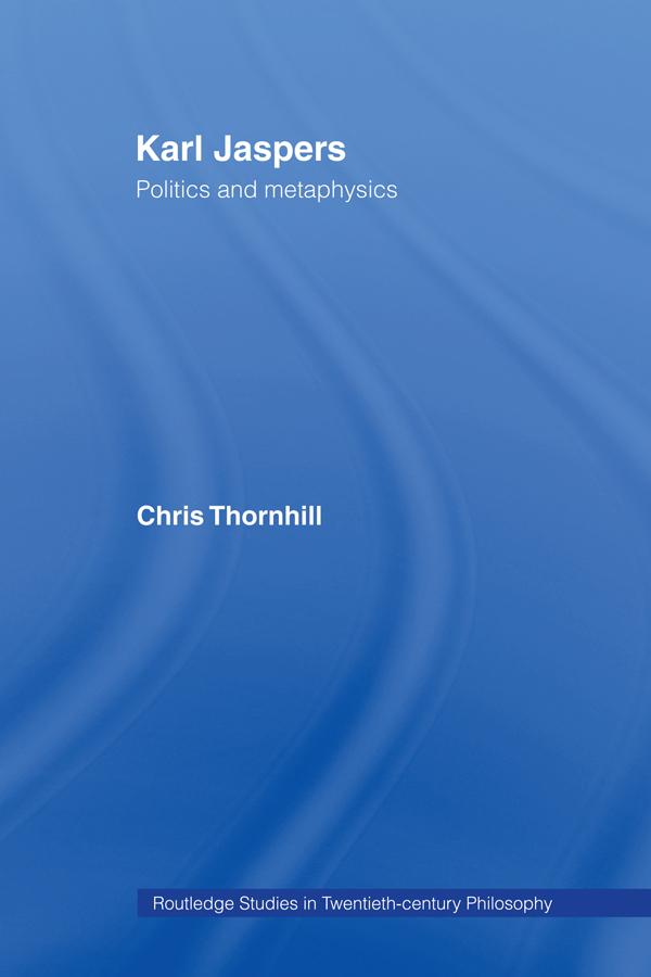 Karl Jaspers by Dr Chris Thornhill