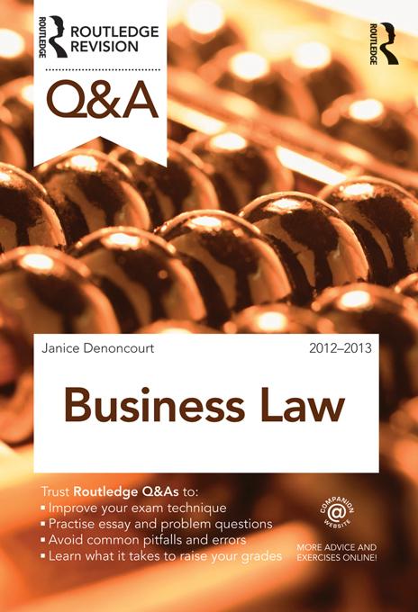 Q&A Business Law by Janice Denoncourt