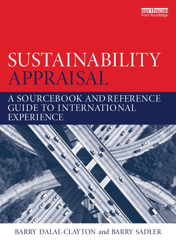 Sustainability Appraisal by Barry Dalal-Clayton, Barry Sadler