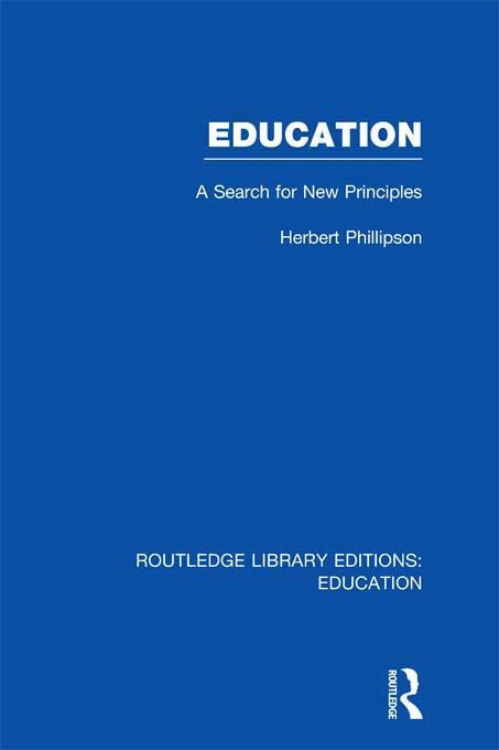 Education (RLE Edu K) by Herbert Phillipson