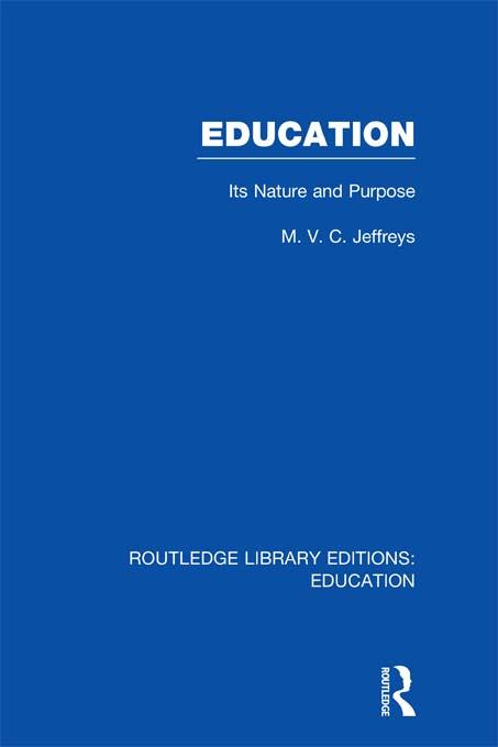 Education (RLE Edu K) by M Jeffreys
