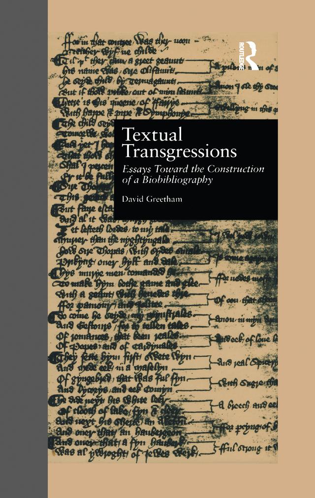 Textual Transgressions by David Greetham