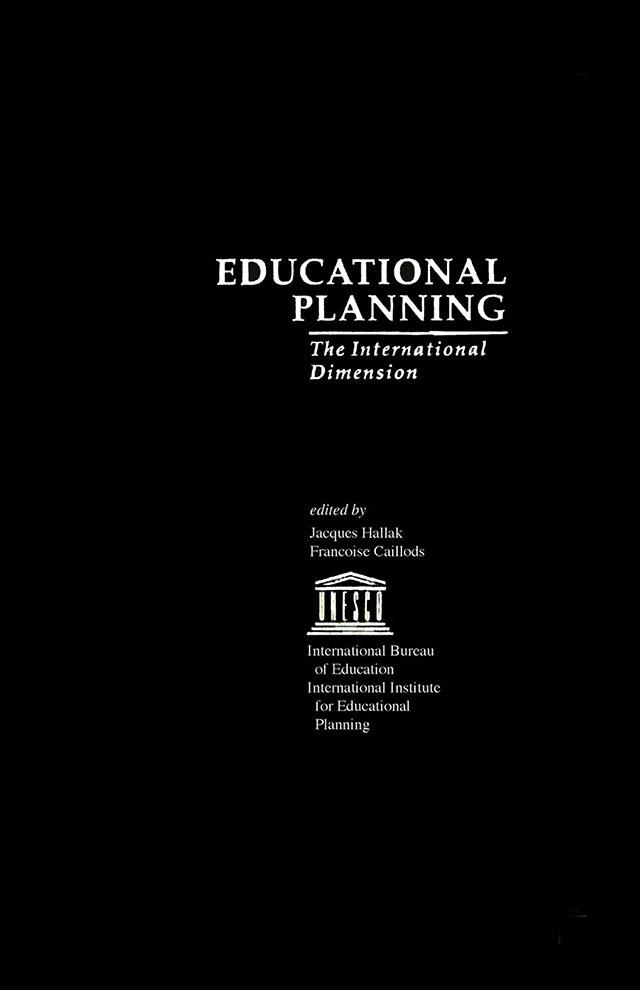 Educational Planning by Francoise Françoise Caillods, Jacques Hallak