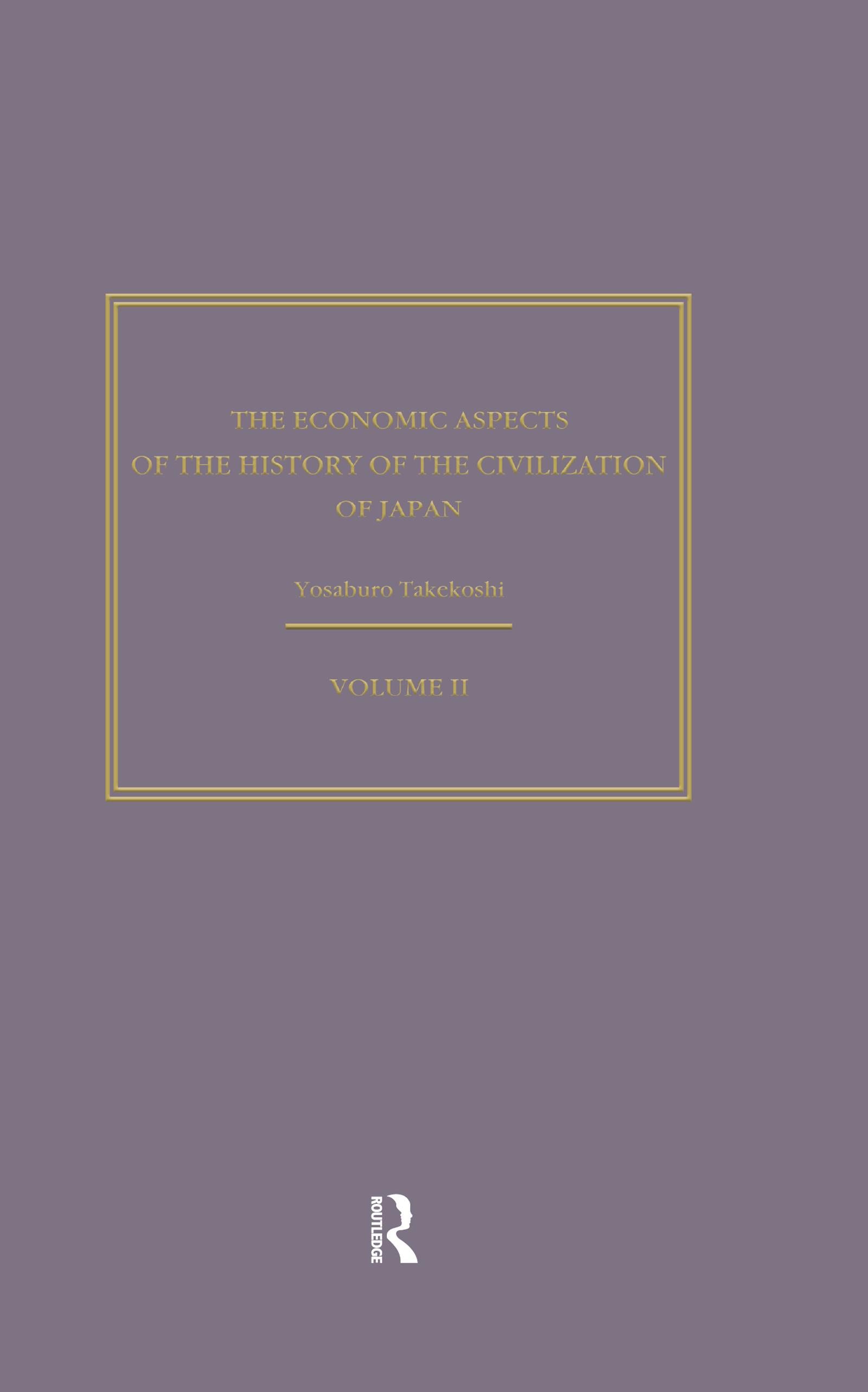 The Economic Aspects of the History of the Civilisation of Japan