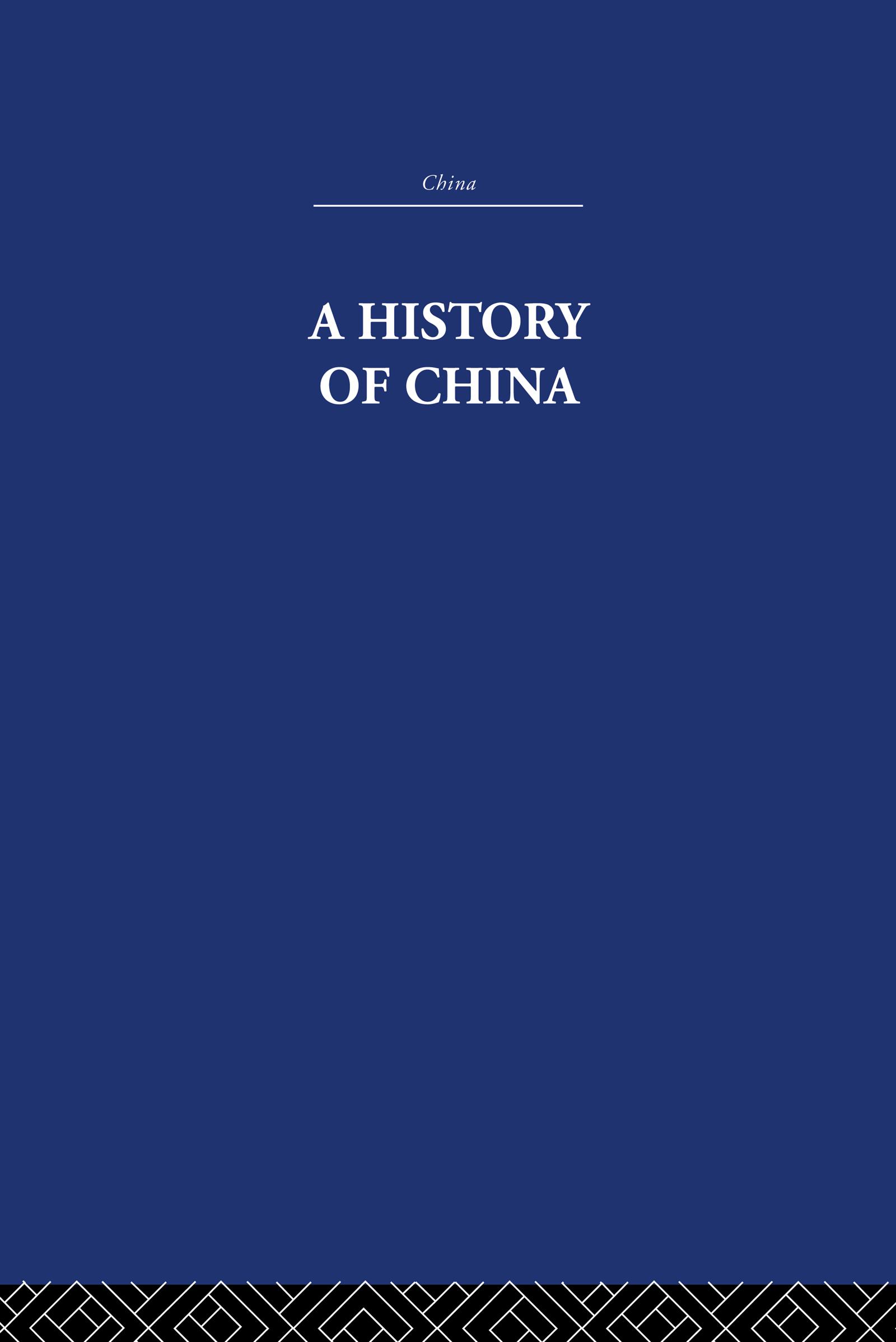 A History of China