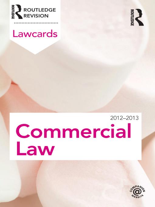 Commercial Lawcards 2012-2013